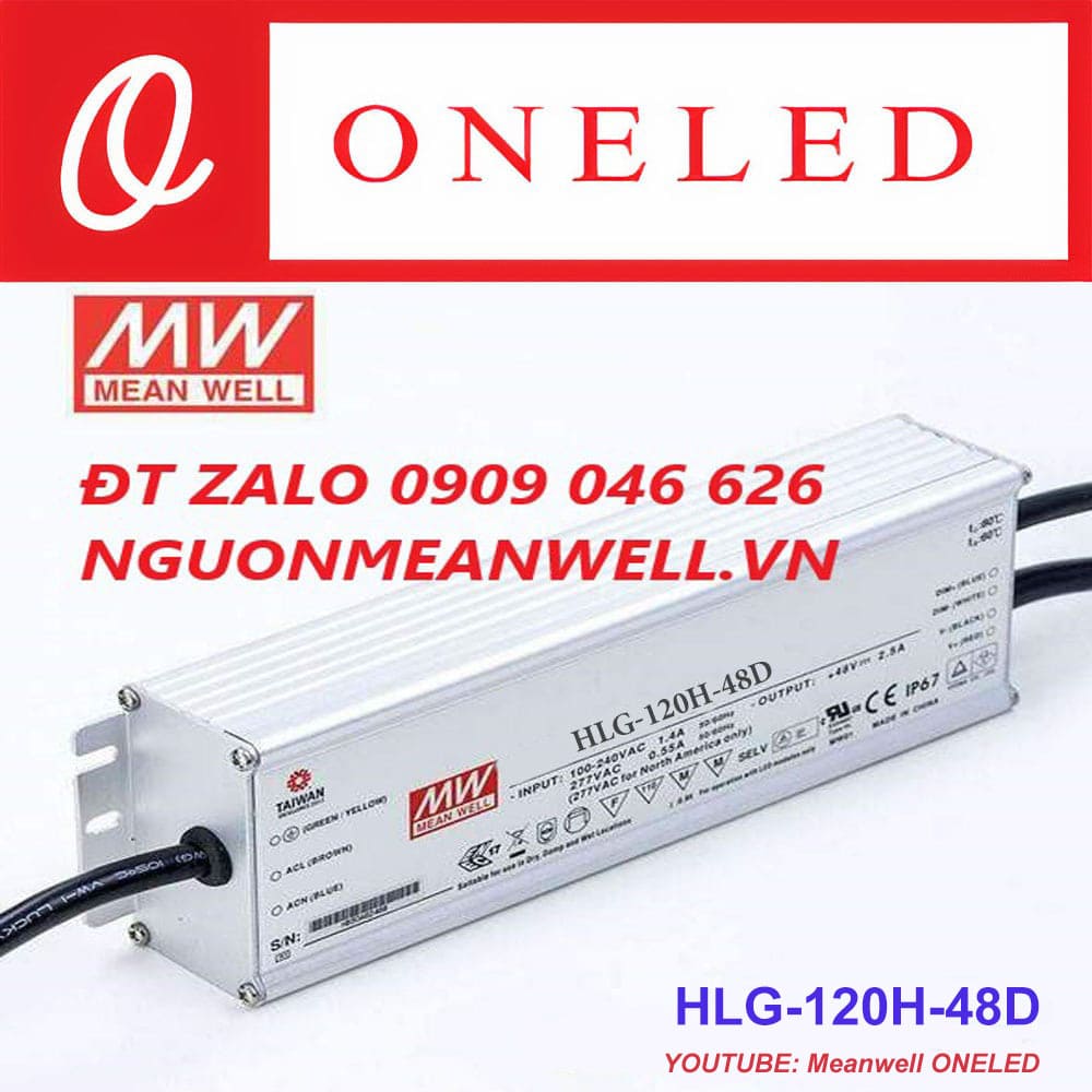 Báo Giá Bộ Nguồn Meanwell HLG-120H-48D Báo Giá Bộ Nguồn Meanwell HLG-120H-48D