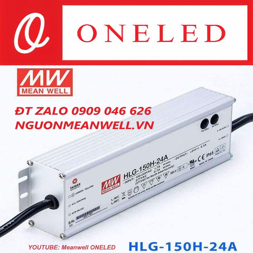 Báo Giá Bộ Nguồn Meanwell HLG-150H-24A Báo Giá Bộ Nguồn Meanwell HLG-150H-24A
