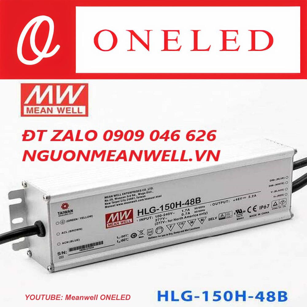 Báo Giá Bộ Nguồn Meanwell HLG-150H-48B Báo Giá Bộ Nguồn Meanwell HLG-150H-48B