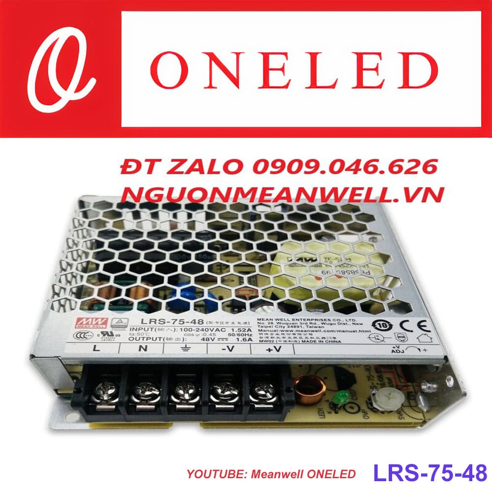 Báo Giá Bộ Nguồn Meanwell LRS-75-48 Báo Giá Bộ Nguồn Meanwell LRS-75-48