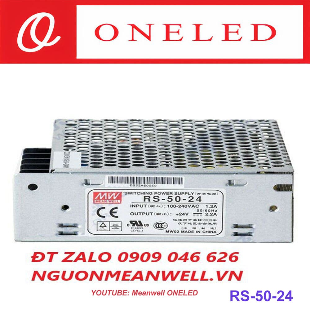 Báo Giá Bộ Nguồn Meanwell RS-50-24 Báo Giá Bộ Nguồn Meanwell RS-50-24