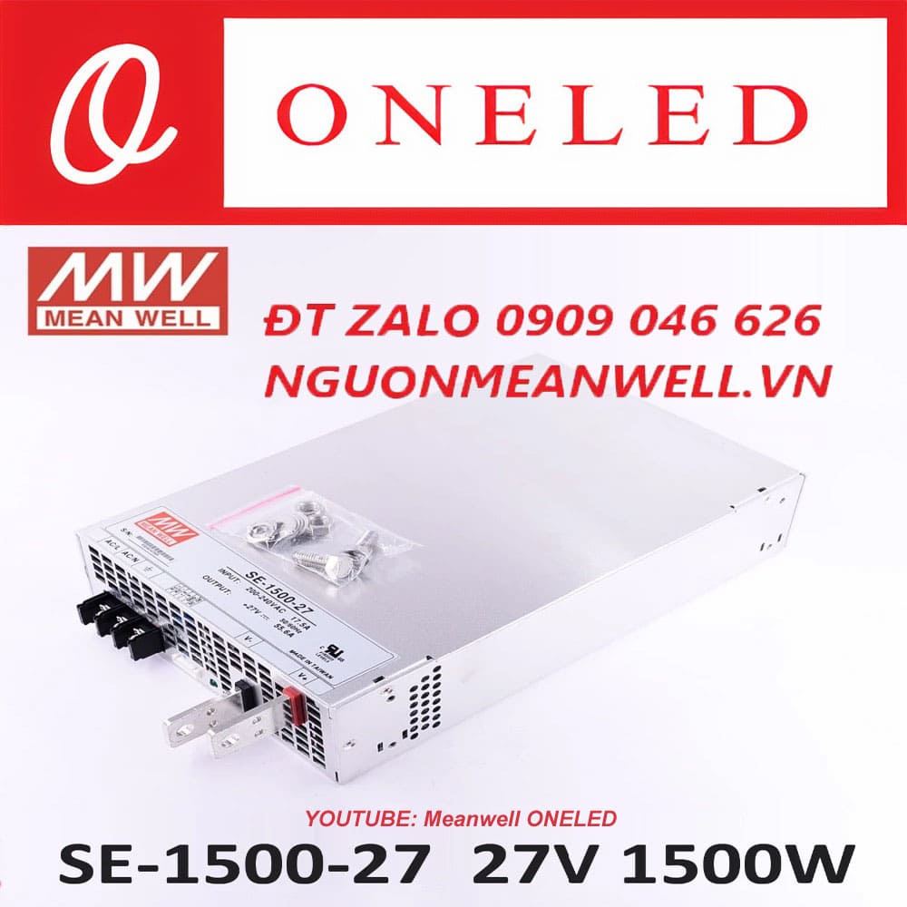 Báo Giá Bộ Nguồn Meanwell SE-1500-27 Báo Giá Bộ Nguồn Meanwell SE-1500-27