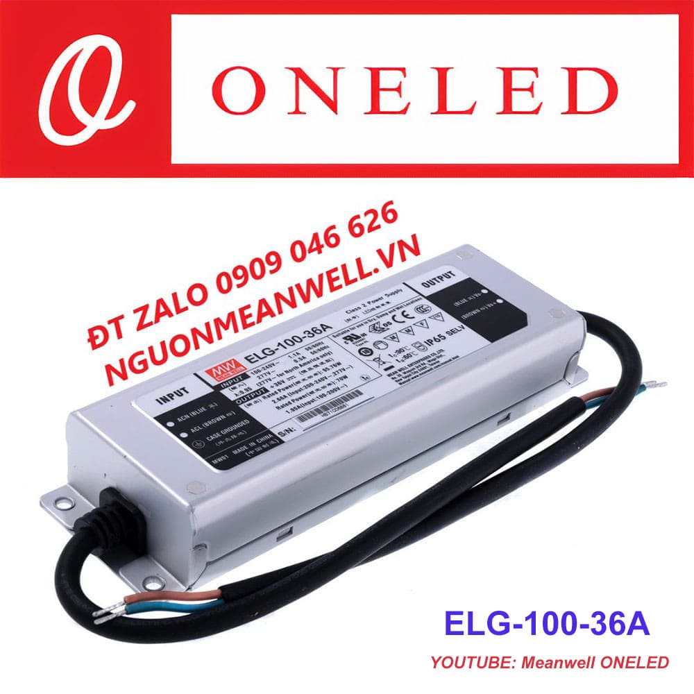 Báo Giá Bộ Nguồn Meanwell ELG-100-36A Báo Giá Bộ Nguồn Meanwell ELG-100-36A