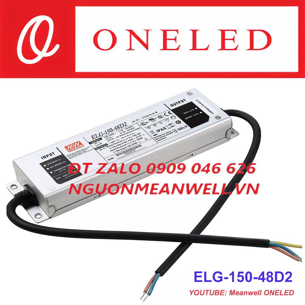 Báo Giá Bộ Nguồn Meanwell ELG-150-48D2 Báo Giá Bộ Nguồn Meanwell ELG-150-48D2