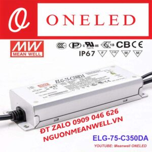 Báo Giá Bộ Nguồn Meanwell ELG-75-C350DA