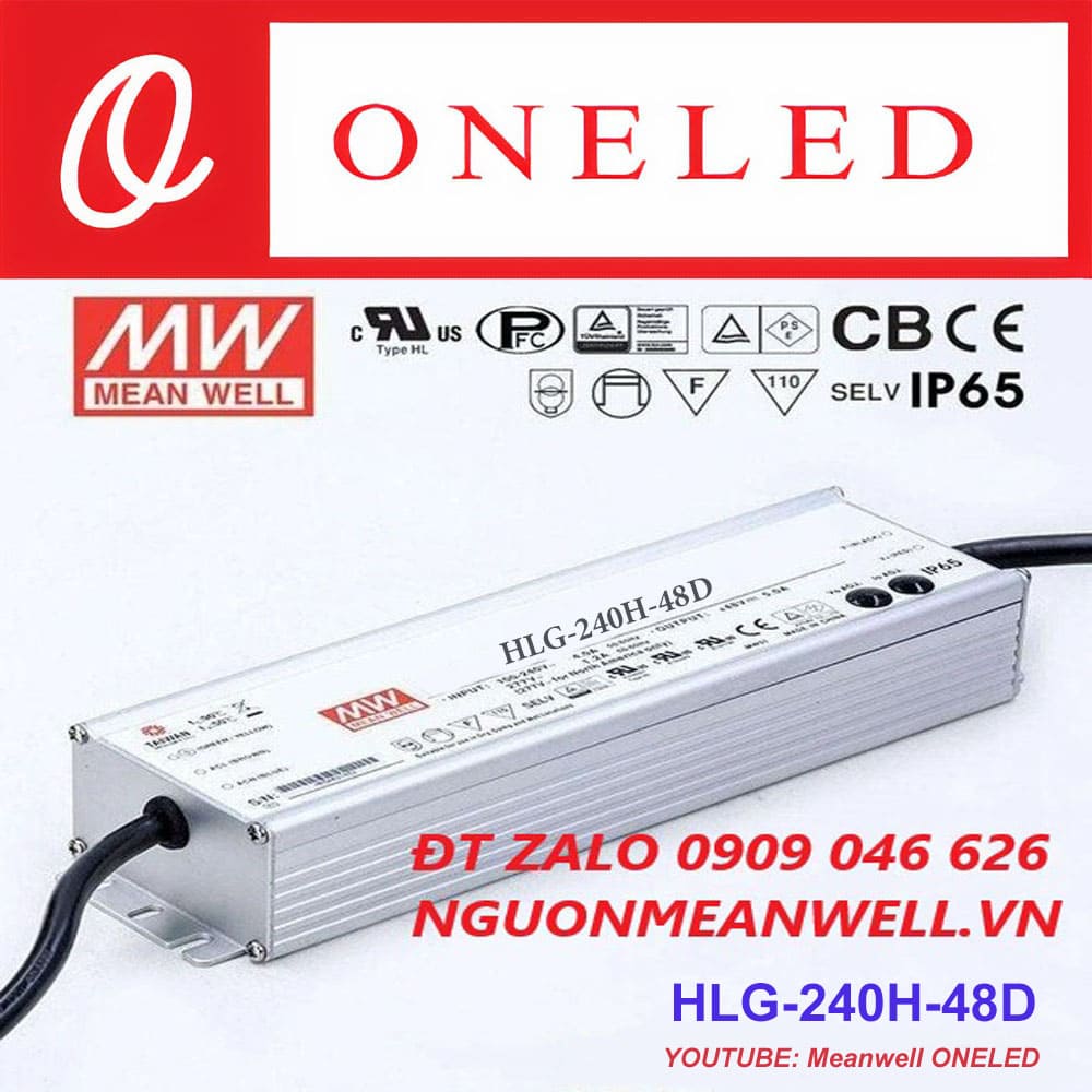 Báo Giá Bộ Nguồn Meanwell HLG-240H-48D Báo Giá Bộ Nguồn Meanwell HLG-240H-48D
