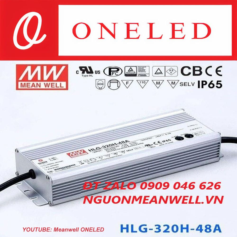 Báo Giá Bộ Nguồn Meanwell HLG-320H-48A Báo Giá Bộ Nguồn Meanwell HLG-320H-48A