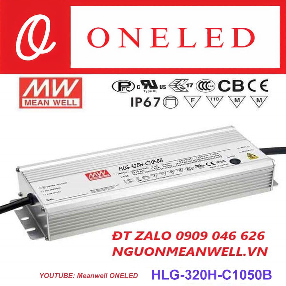 Báo Giá Bộ Nguồn Meanwell HLG-320H-C1050B Báo Giá Bộ Nguồn Meanwell HLG-320H-C1050B