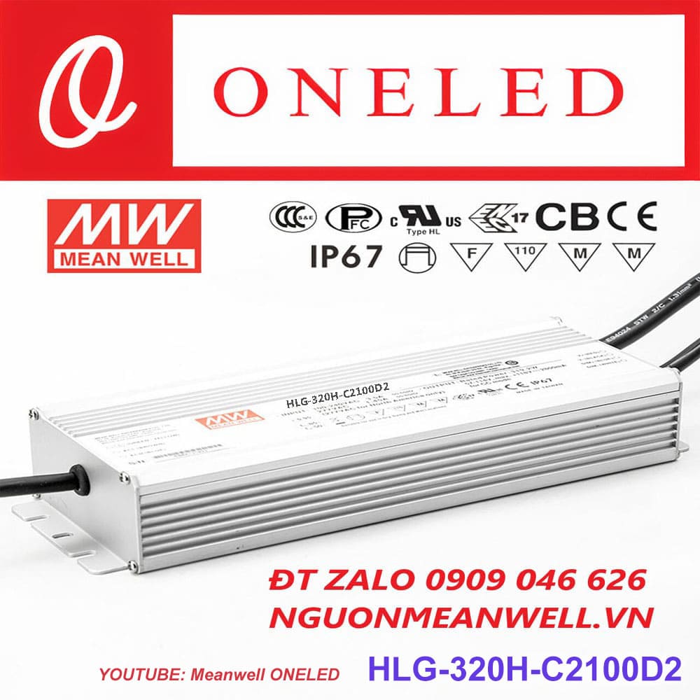Báo Giá Bộ Nguồn Meanwell HLG-320H-C2100D2 Báo Giá Bộ Nguồn Meanwell HLG-320H-C2100D2