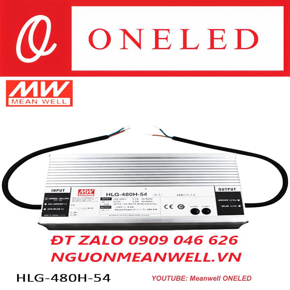 Báo Giá Bộ Nguồn Meanwell HLG-480H-54 Báo Giá Bộ Nguồn Meanwell HLG-480H-54
