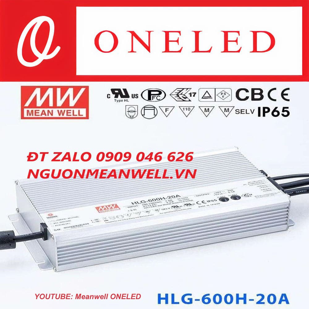 Báo Giá Bộ Nguồn Meanwell HLG-600H-20A Báo Giá Bộ Nguồn Meanwell HLG-600H-20A