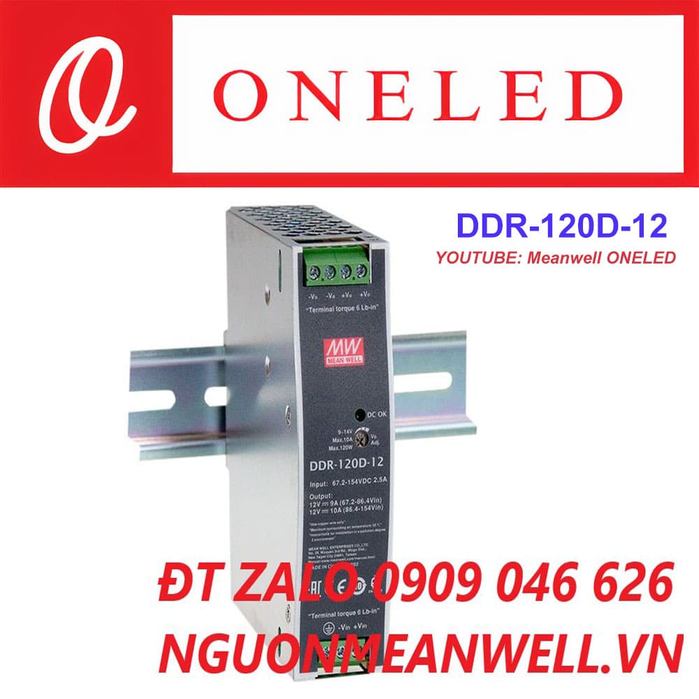 Báo Giá Bộ Nguồn Meanwell DDR-120D-12 Báo Giá Bộ Nguồn Meanwell DDR-120D-12
