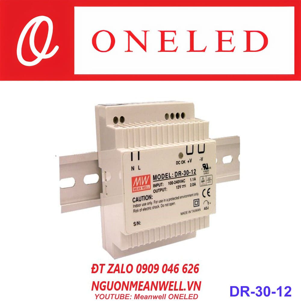 Báo Giá Bộ Nguồn Meanwell DR-30-12 Báo Giá Bộ Nguồn Meanwell DR-30-12
