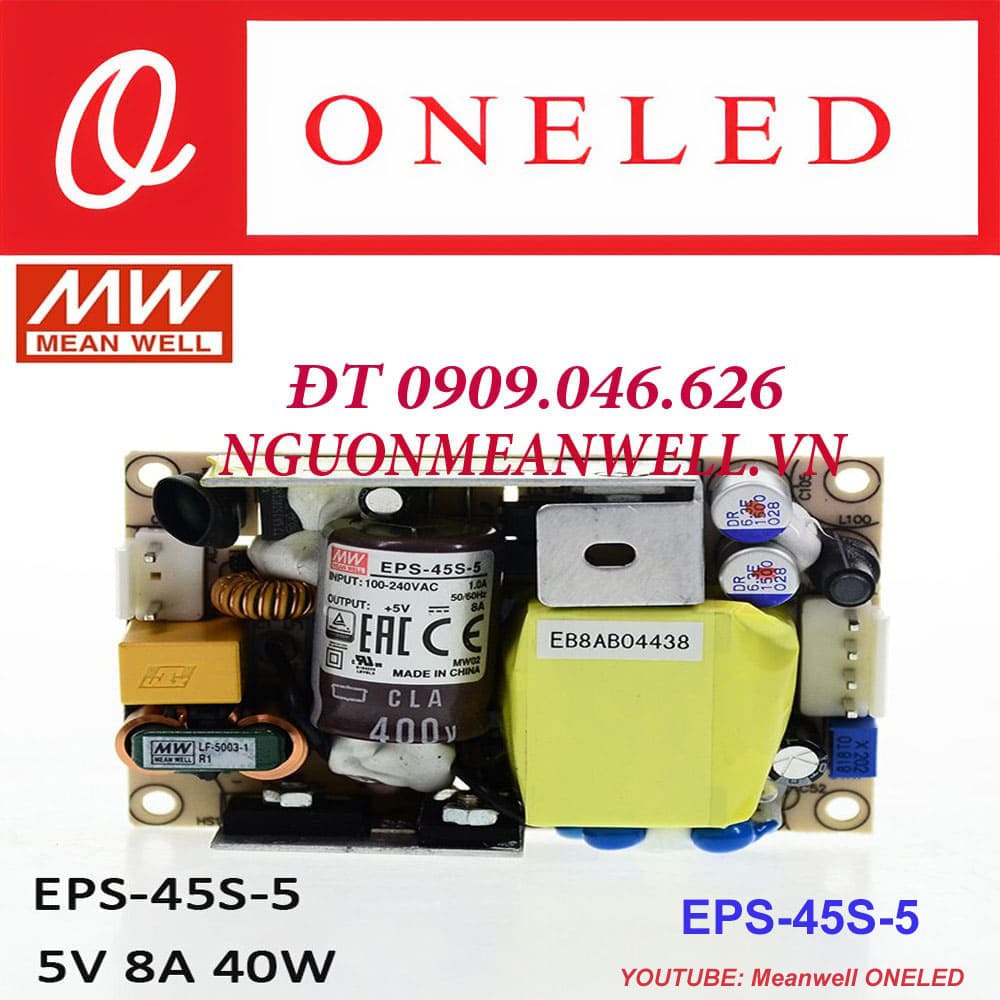 Báo Giá Bộ Nguồn Meanwell EPS-45S-5 Báo Giá Bộ Nguồn Meanwell EPS-45S-5