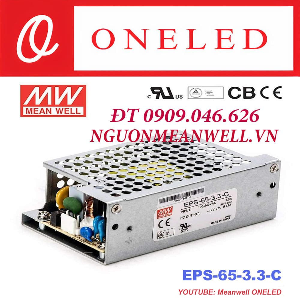 Báo Giá Bộ Nguồn Meanwell EPS-65-3.3-C Báo Giá Bộ Nguồn Meanwell EPS-65-3.3-C