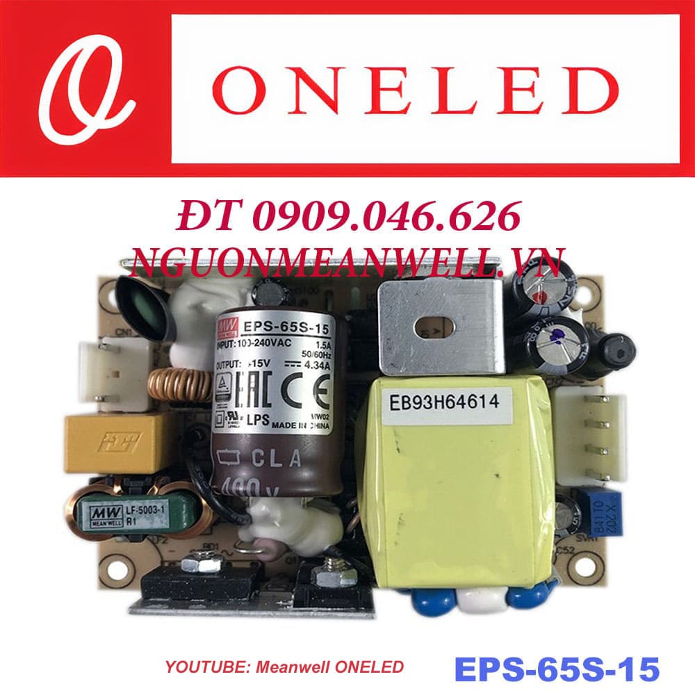 Báo Giá Bộ Nguồn Meanwell EPS-65S-15 Báo Giá Bộ Nguồn Meanwell EPS-65S-15