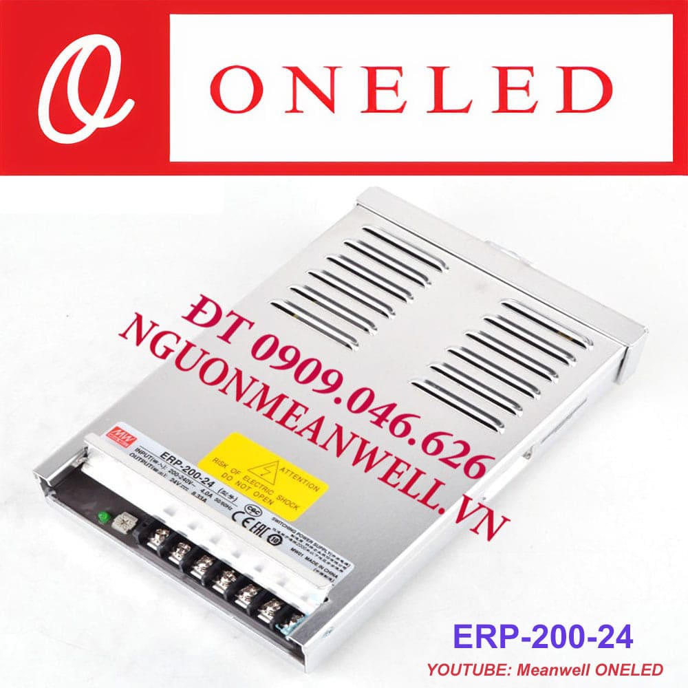 Báo Giá Bộ Nguồn Meanwell ERP-200-24 Báo Giá Bộ Nguồn Meanwell ERP-200-24