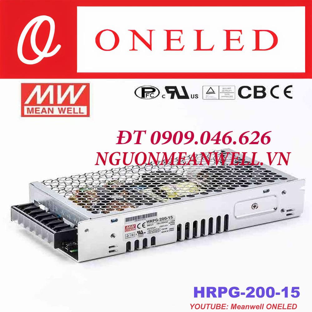 Báo Giá Bộ Nguồn Meanwell HRPG-200-15 Báo Giá Bộ Nguồn Meanwell HRPG-200-15