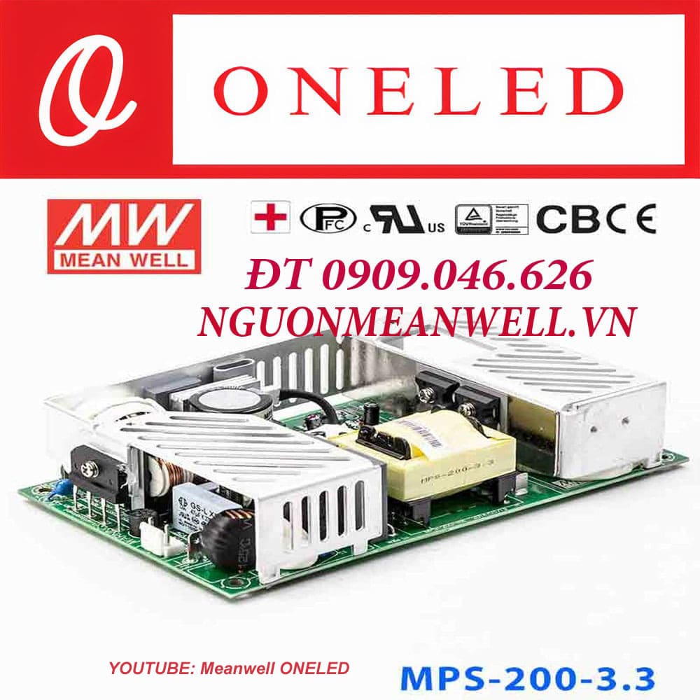 Báo Giá Bộ Nguồn Meanwell MPS-200-3.3 Báo Giá Bộ Nguồn Meanwell MPS-200-3.3