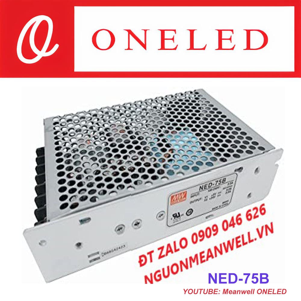 Báo Giá Bộ Nguồn Meanwell NED-75B Báo Giá Bộ Nguồn Meanwell NED-75B