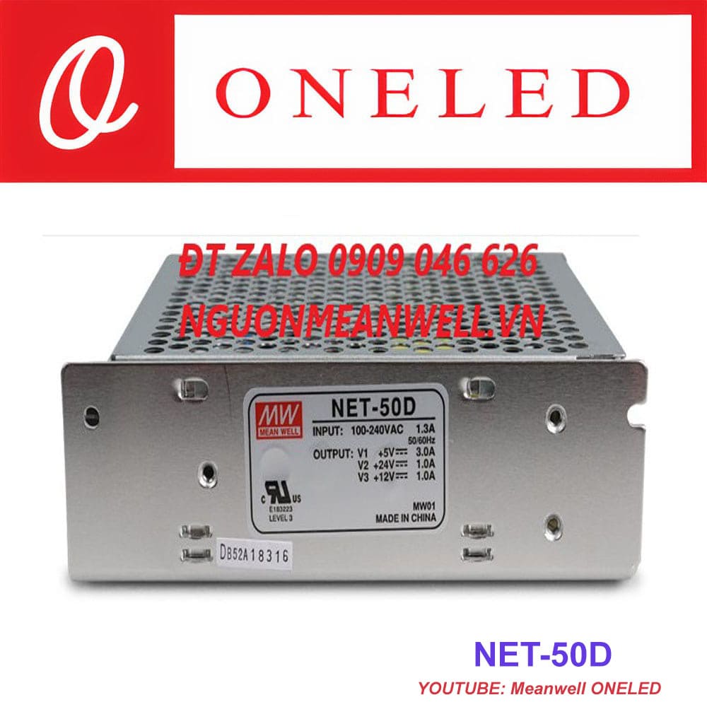 Báo Giá Bộ Nguồn Meanwell NET-50D Báo Giá Bộ Nguồn Meanwell NET-50D