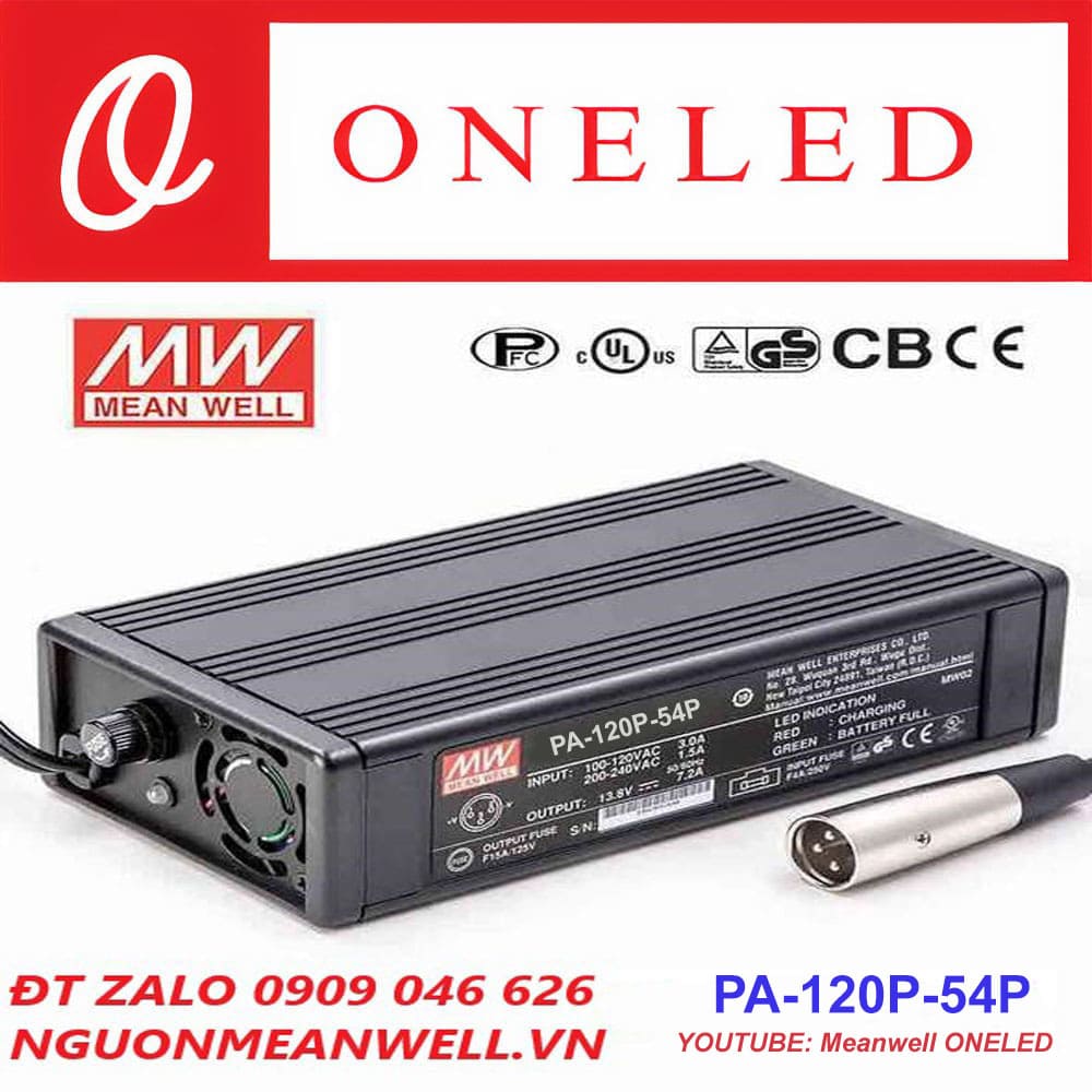 Báo Giá Bộ Nguồn Meanwell PA-120P-54P Báo Giá Bộ Nguồn Meanwell PA-120P-54P