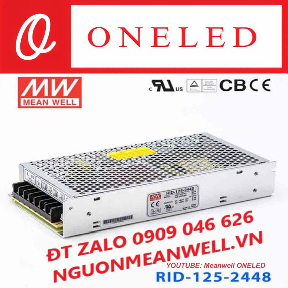Báo Giá Bộ Nguồn Meanwell RID-125-2448 Báo Giá Bộ Nguồn Meanwell RID-125-2448