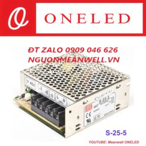 Báo Giá Bộ Nguồn Meanwell S-25-5