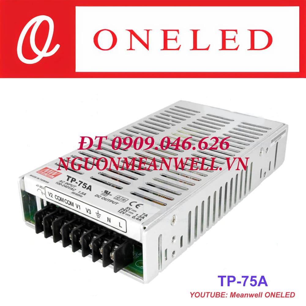 Báo Giá Bộ Nguồn Meanwell TP-75A Báo Giá Bộ Nguồn Meanwell TP-75A