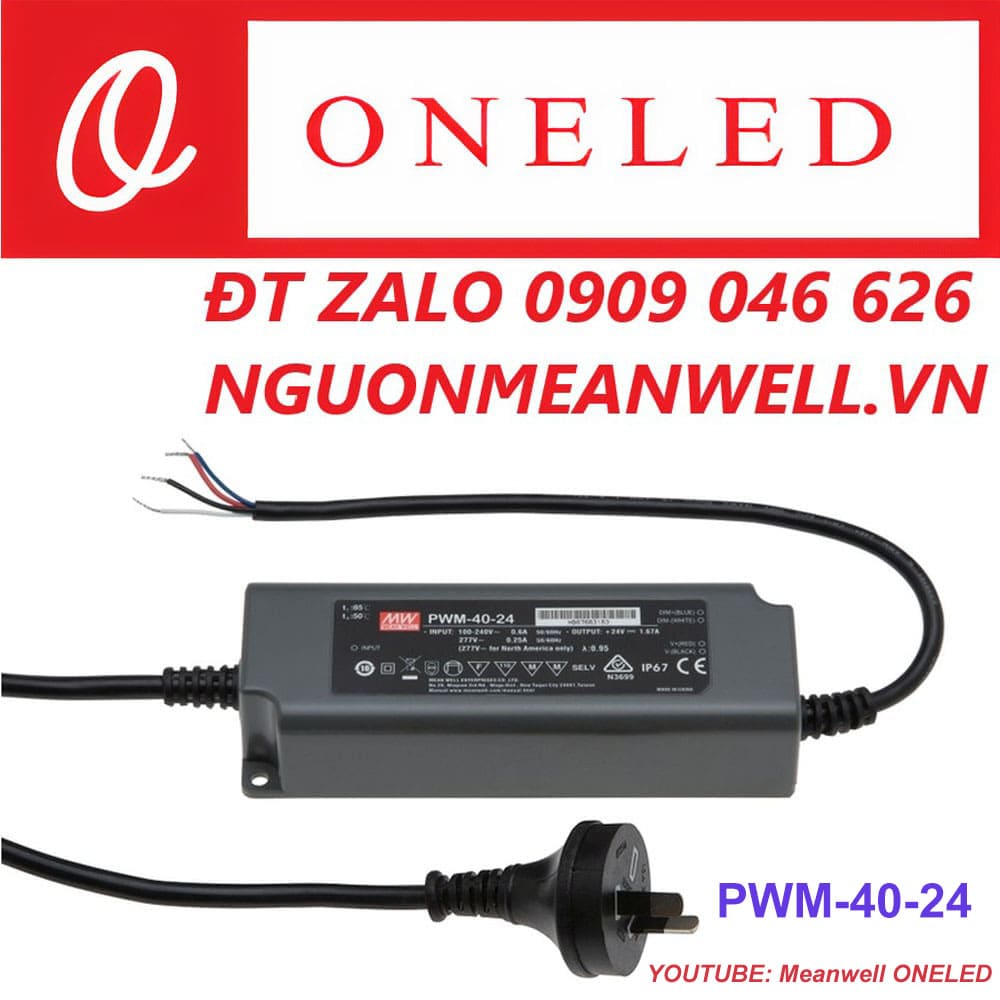 Báo Giá Bộ Nguồn Meanwell PWM-40-24 Báo Giá Bộ Nguồn Meanwell PWM-40-24