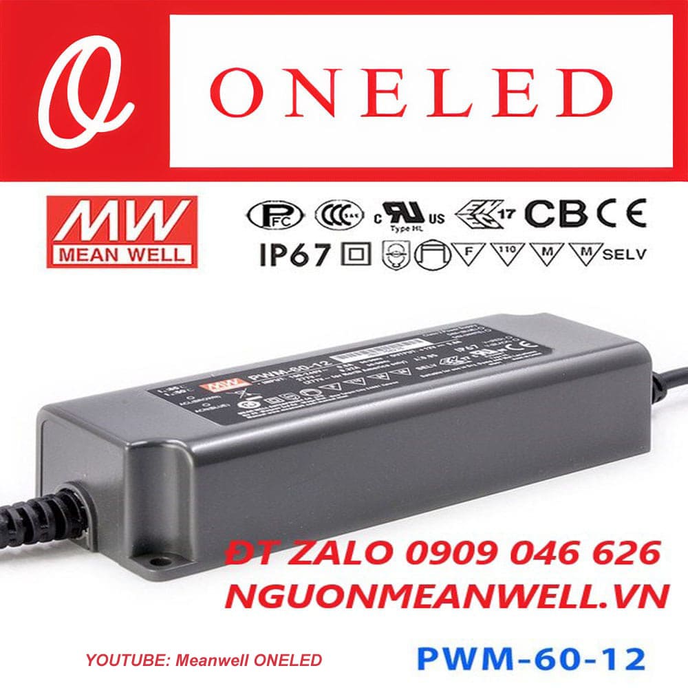 Báo Giá Bộ Nguồn Meanwell PWM-60-12 Báo Giá Bộ Nguồn Meanwell PWM-60-12