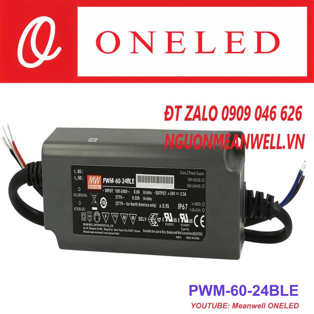 Báo Giá Bộ Nguồn Meanwell PWM-60-24BLE Báo Giá Bộ Nguồn Meanwell PWM-60-24BLE