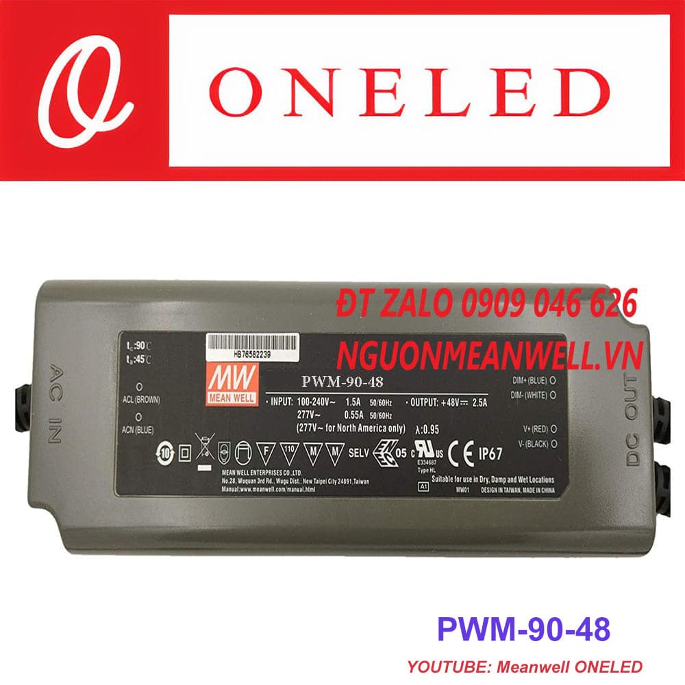 Báo Giá Bộ Nguồn Meanwell PWM-90-48 Báo Giá Bộ Nguồn Meanwell PWM-90-48