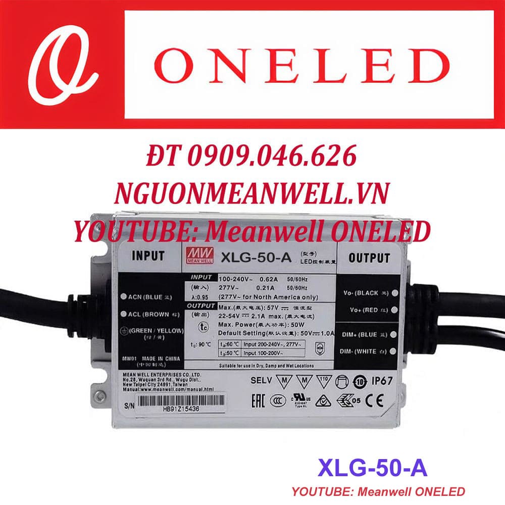 Báo Giá Bộ Nguồn Meanwell XLG-50-A Báo Giá Bộ Nguồn Meanwell XLG-50-A