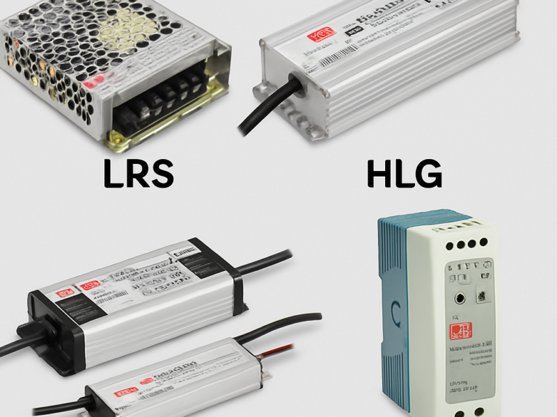 🔍 So sánh các dòng nguồn MEAN WELL: LRS, HLG, XLG, ELG, DR